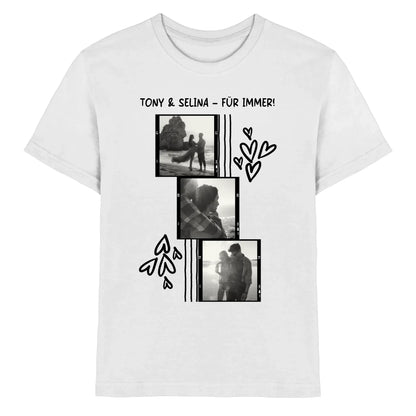 4er-Collage • mehrere Artikel • ’Statement-Collection’ • Wunschtext • Mein Fotomotiv - Premium Kinder T-Shirt / White