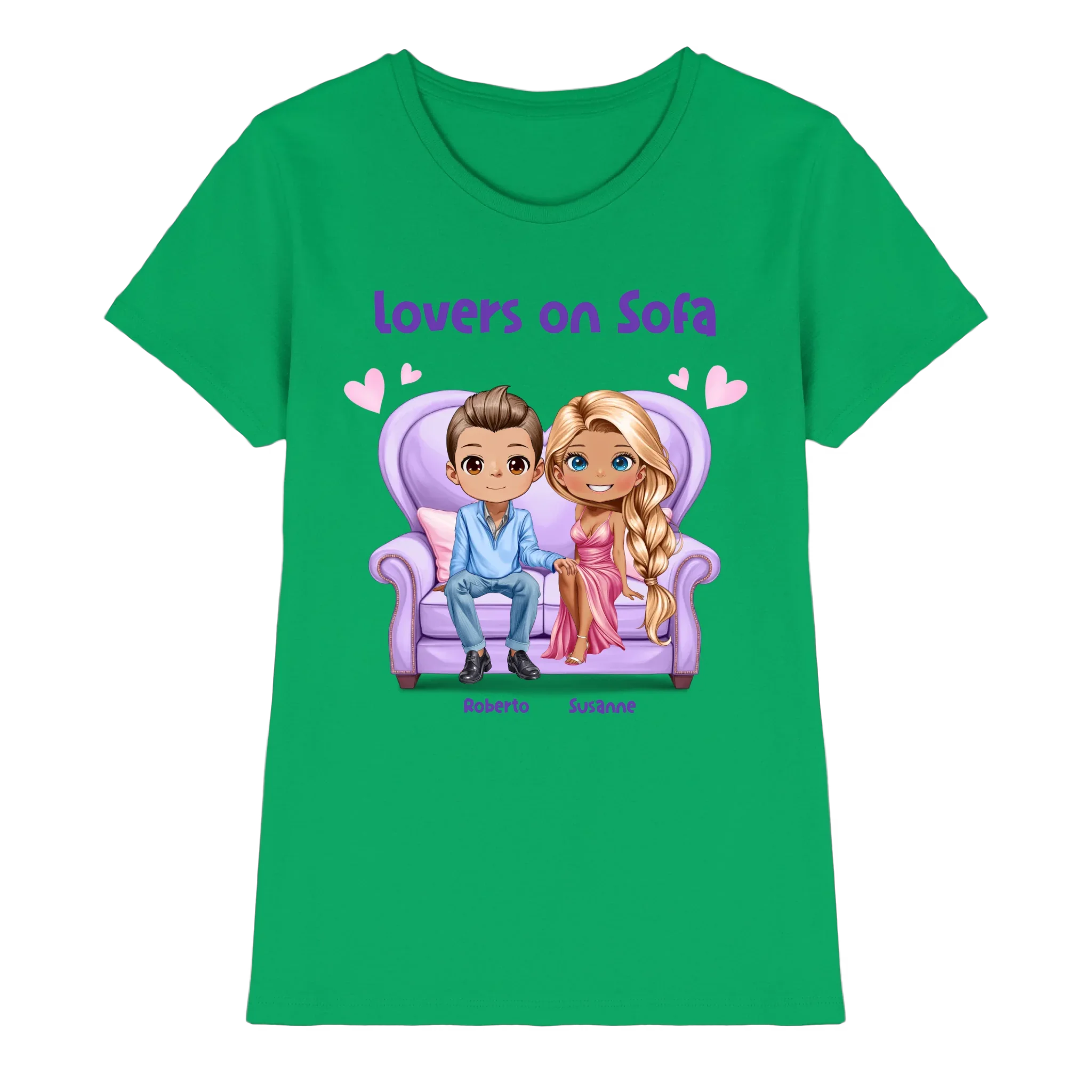 Lovers on Sofa: 2-4 Figuren (mw/mm/ww) • mehrere Artikel • ’Statement-Collection’ • Wunschtext • personalisierte