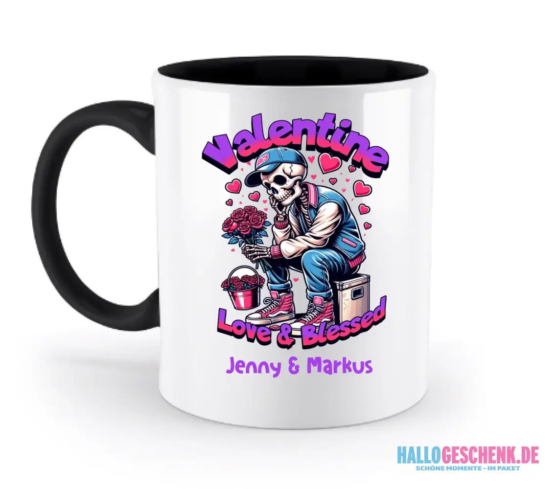4in1-Kollektion: Valentines Skull • für Damen & Herren • Exklusivdesign • personalisiert oder ohne Personalisierung