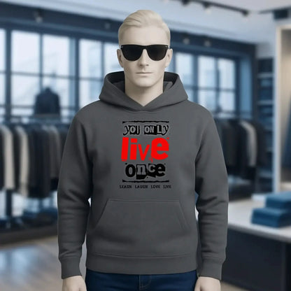 4in1-Kollektion: You only live once • für Damen & Herren • Exklusivdesign • personalisiert oder ohne Personalisierung