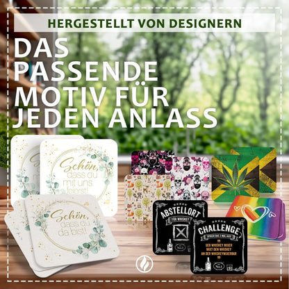 50 Bierdeckel Fußball Deutschland EM Party Deko Public Viewing