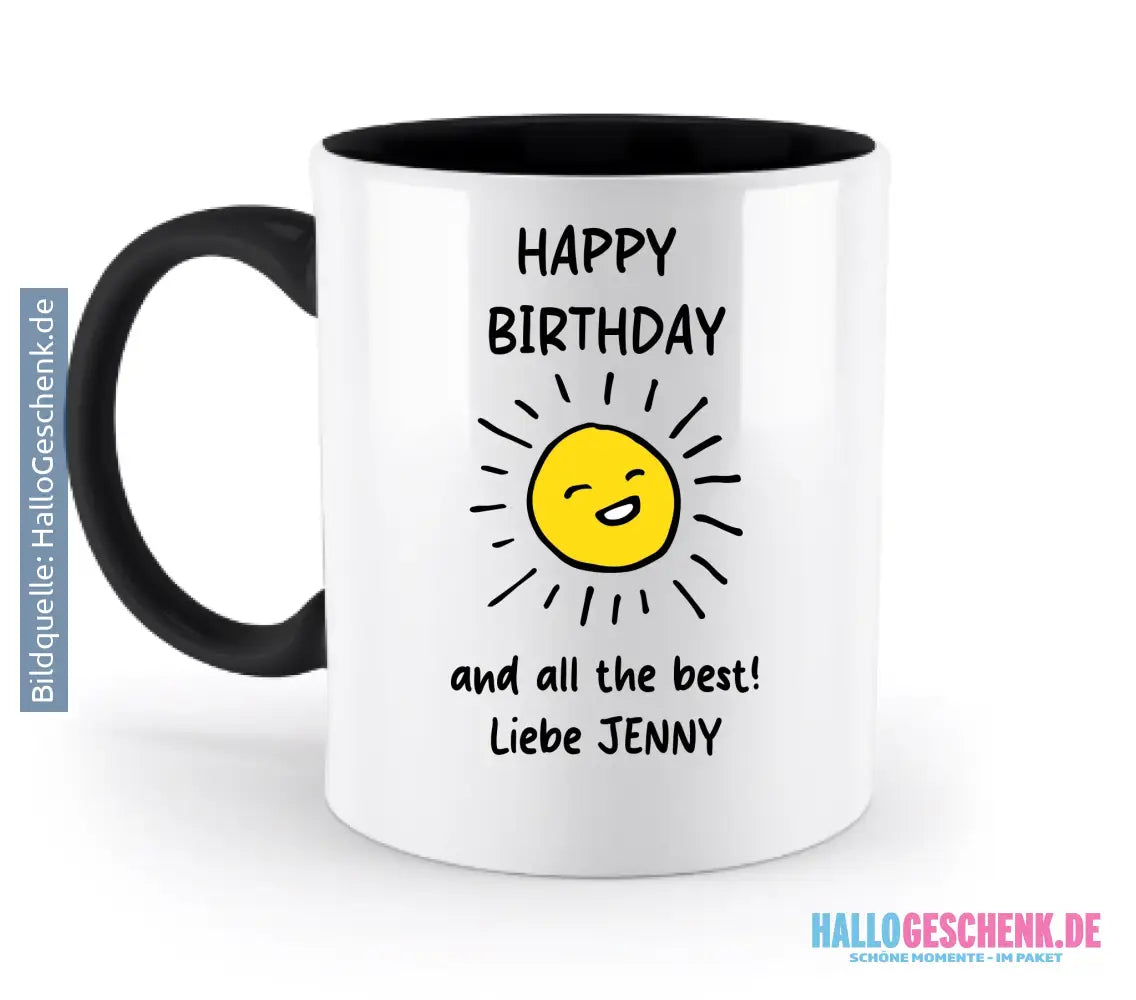50+ personalisierbare Motive ’Allerlei’-Kollektion • personalisiert • zweifarbige Tasse (spülmaschinenfest)