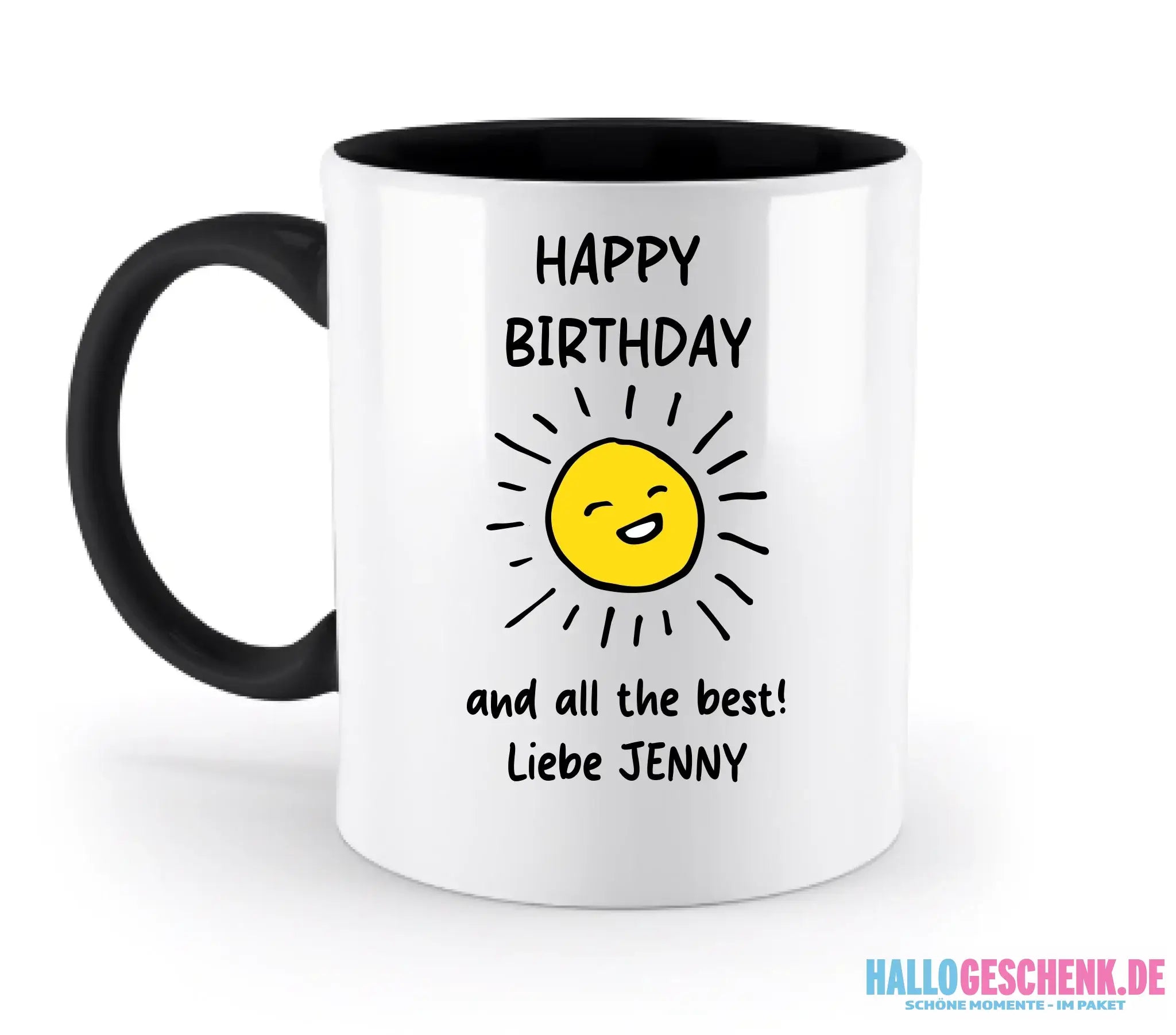 50+ personalisierbare Motive ’Allerlei’-Kollektion • personalisiert • zweifarbige Tasse (spülmaschinenfest)