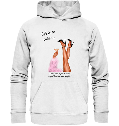 Ladies: Party-Beine • mehrere Artikel • ’Statement-Collection’ • Wunschtext • personalisierte Figuren - Unisex Hoodie