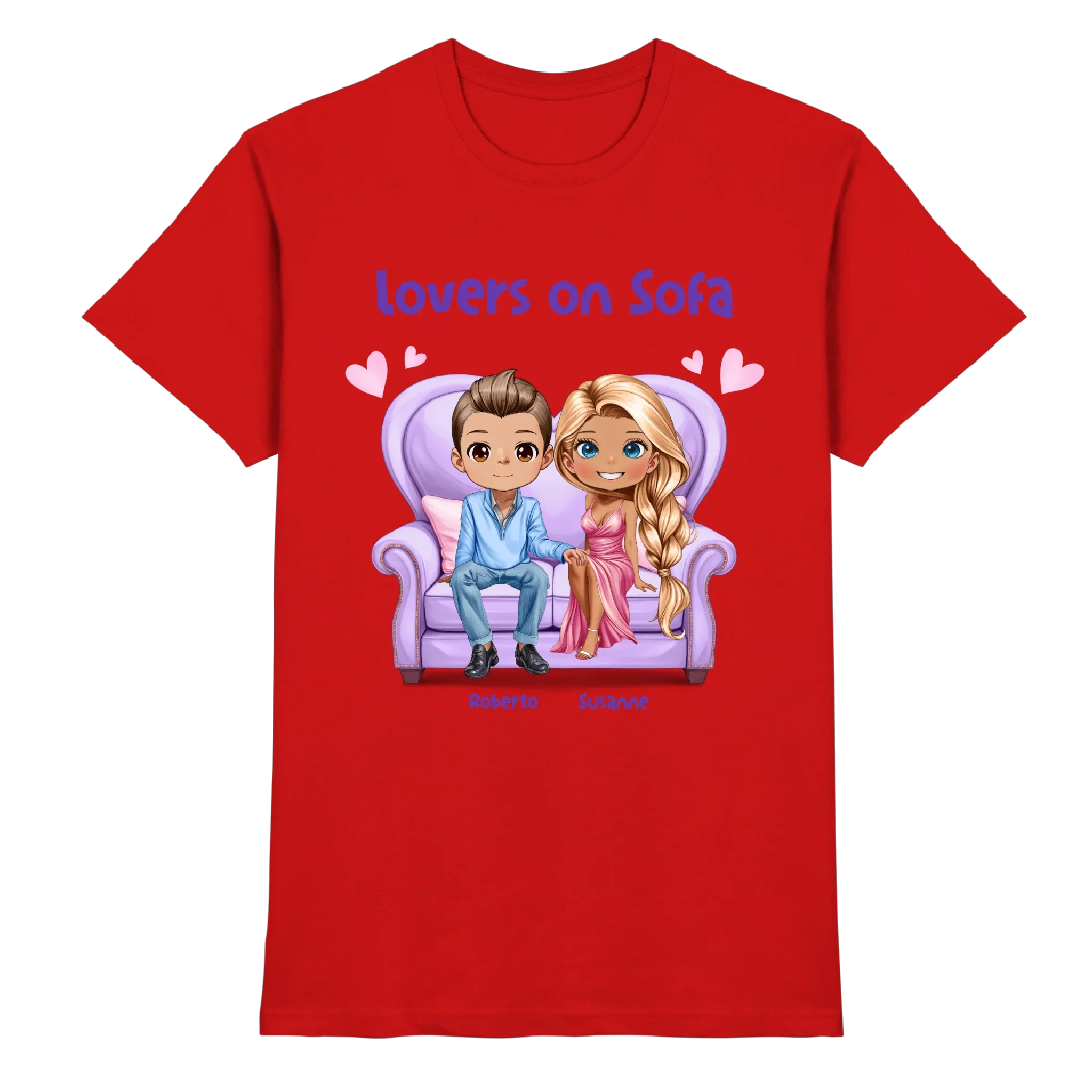 Lovers on Sofa: 2-4 Figuren (mw/mm/ww) • mehrere Artikel • ’Statement-Collection’ • Wunschtext • personalisierte