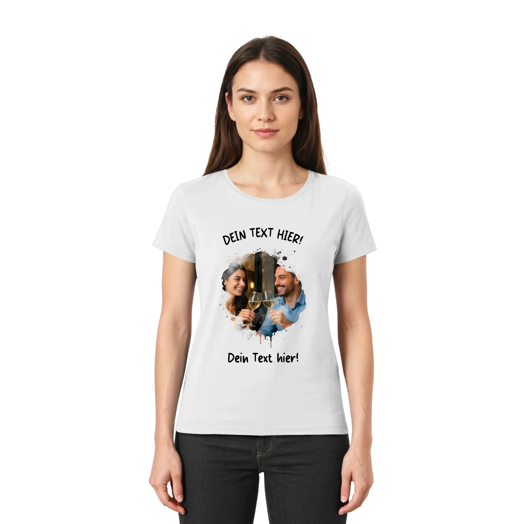 Farbklecks-Effekt • mehrere Artikel • ’Statement-Collection’ • Wunschtext • Mein Fotomotiv - personalisierbare