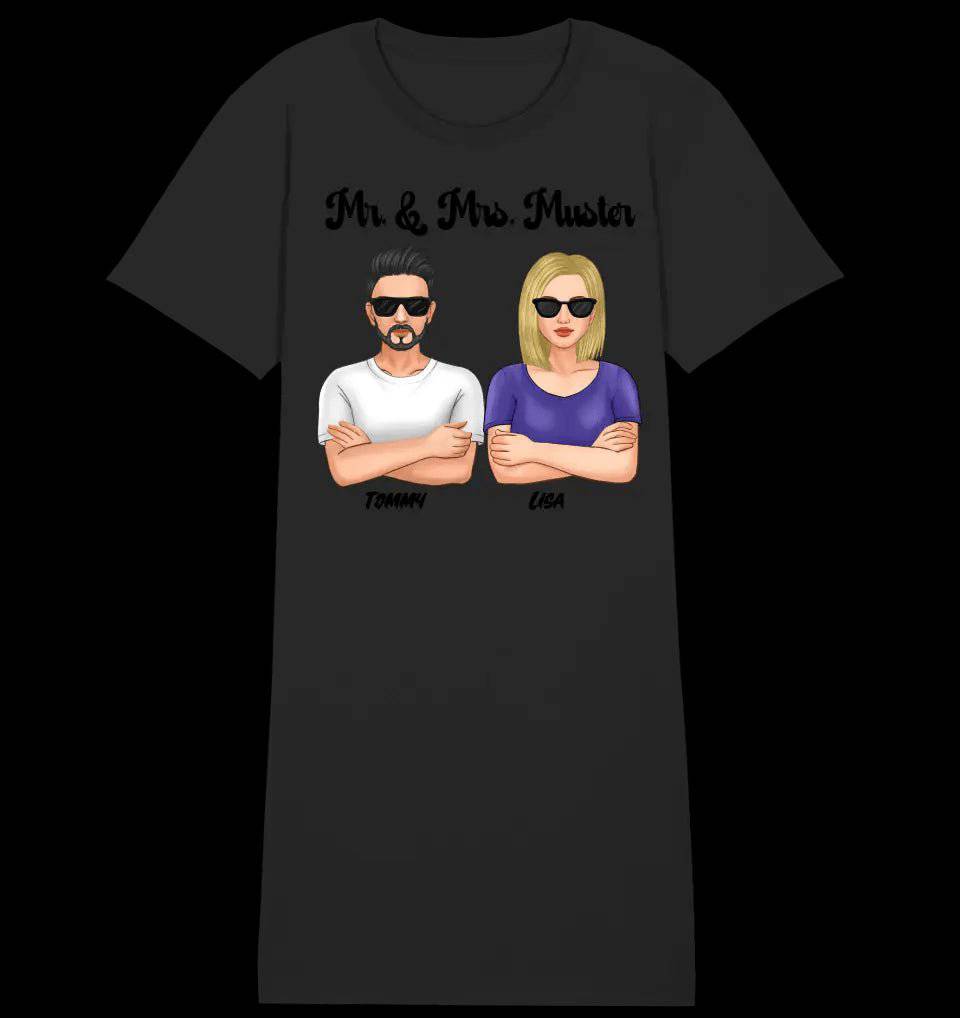 5in1: Cool Couple personalisierbar - T-Shirt Kleid aus Bio Baumwolle