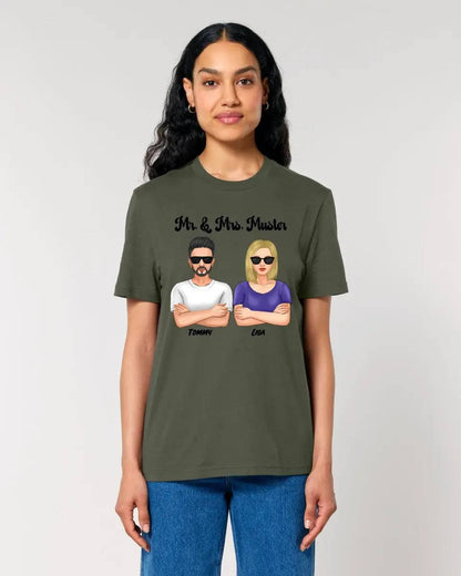 5in1: Cool Couple personalisierbar - Unisex Premium T-Shirt XS-5XL aus Bio-Baumwolle für Damen & Herren