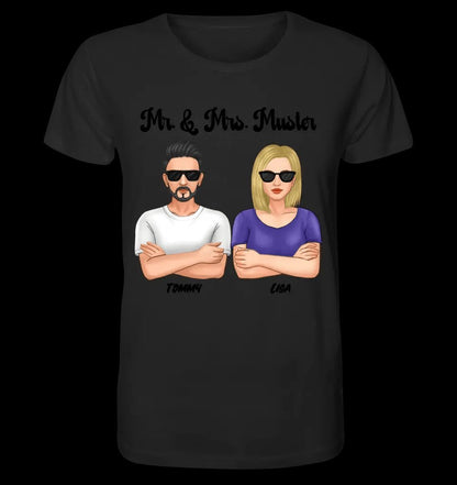 5in1: Cool Couple personalisierbar - Unisex Premium T-Shirt XS-5XL aus Bio-Baumwolle für Damen & Herren