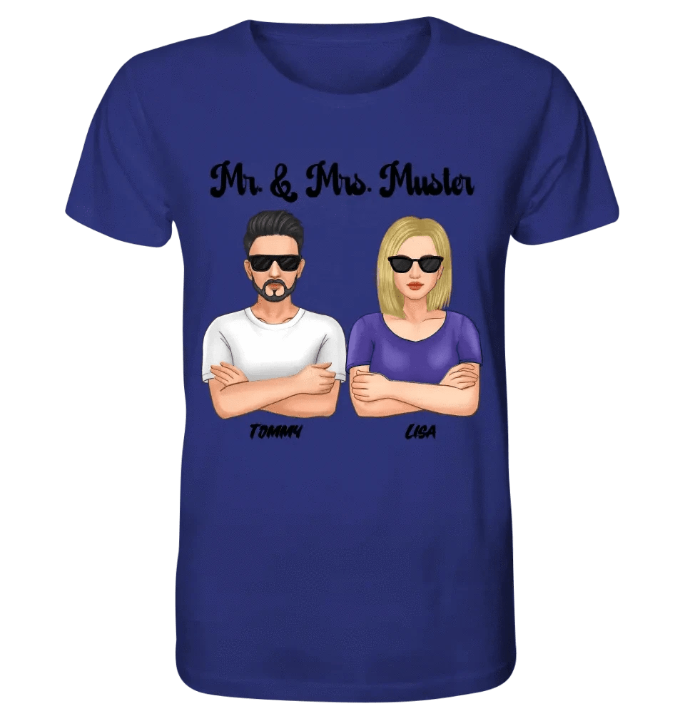 5in1: Cool Couple personalisierbar - Unisex Premium T-Shirt XS-5XL aus Bio-Baumwolle für Damen & Herren