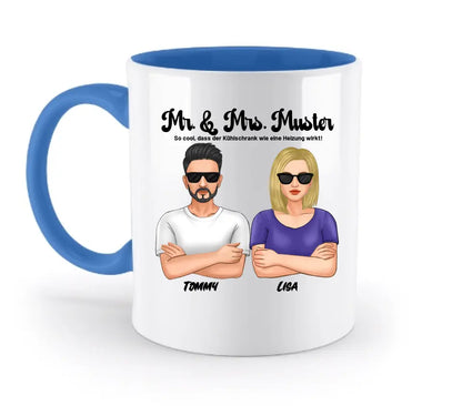 5in1: Cool Couple personalisierbar - zweifarbige Tasse