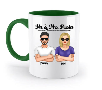 5in1: Cool Couple personalisierbar - zweifarbige Tasse