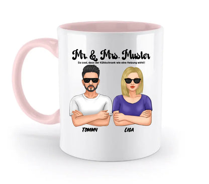 5in1: Cool Couple personalisierbar - zweifarbige Tasse