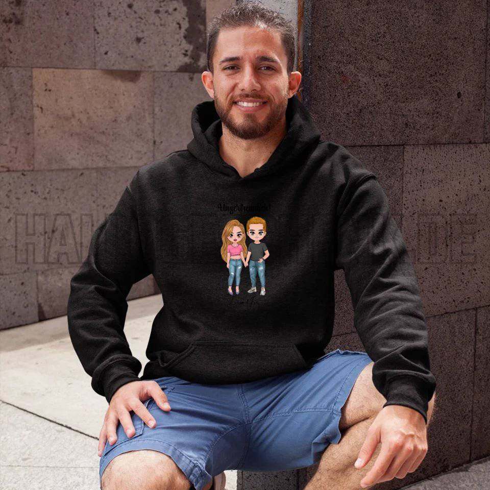 5in1: Cute People Design - Unisex Premium Hoodie XS-5XL aus Bio-Baumwolle für Damen & Herren