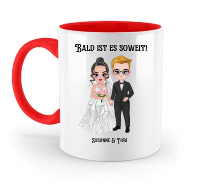 5in1: Hochzeitspaar - zweifarbige Tasse