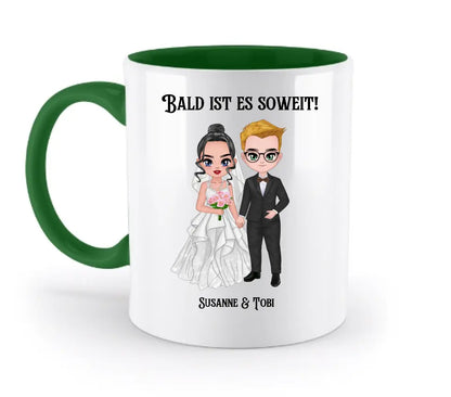 5in1: Hochzeitspaar - zweifarbige Tasse