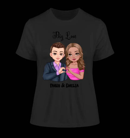 5in1: Sweet Couple - Ladies Premium T-Shirt XS-2XL aus Bio-Baumwolle für Damen