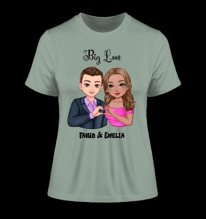 5in1: Sweet Couple - Ladies Premium T-Shirt XS-2XL aus Bio-Baumwolle für Damen