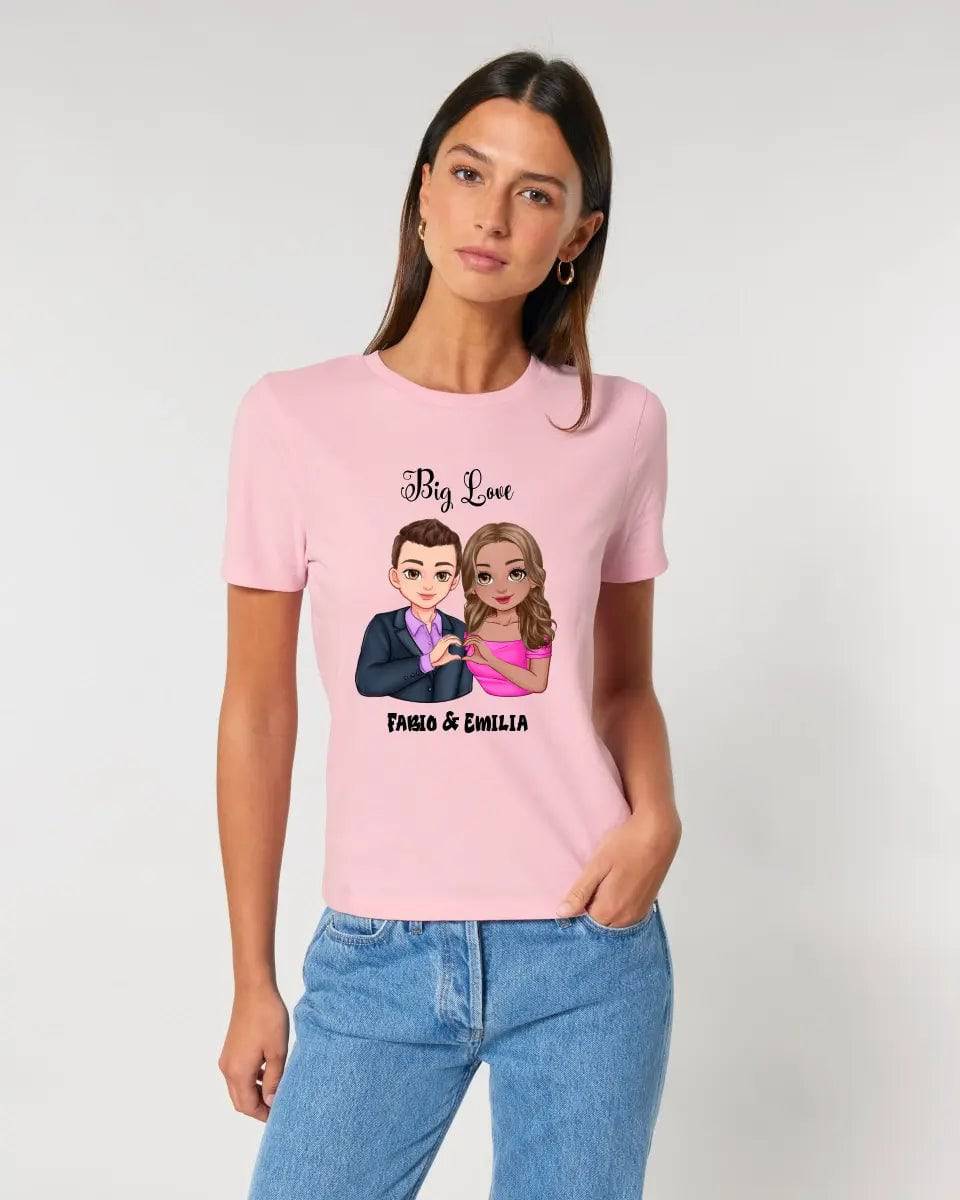 5in1: Sweet Couple - Ladies Premium T-Shirt XS-2XL aus Bio-Baumwolle für Damen