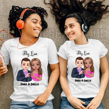 5in1: Sweet Couple - Ladies Premium T-Shirt XS-2XL aus Bio-Baumwolle für Damen