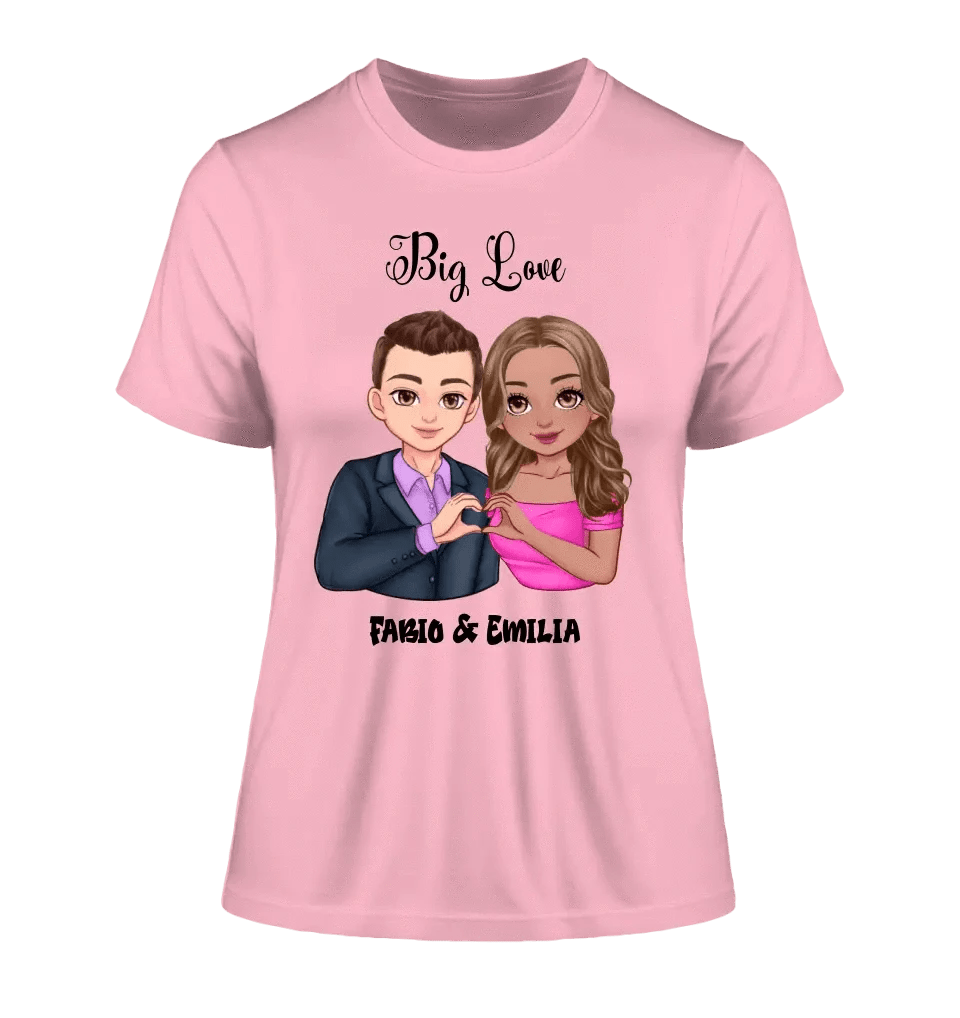 5in1: Sweet Couple - Ladies Premium T-Shirt XS-2XL aus Bio-Baumwolle für Damen