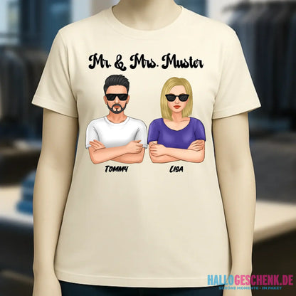 5in1: Cool Couple - Ladies Premium T-Shirt XS-2XL aus Bio-Baumwolle für Damen