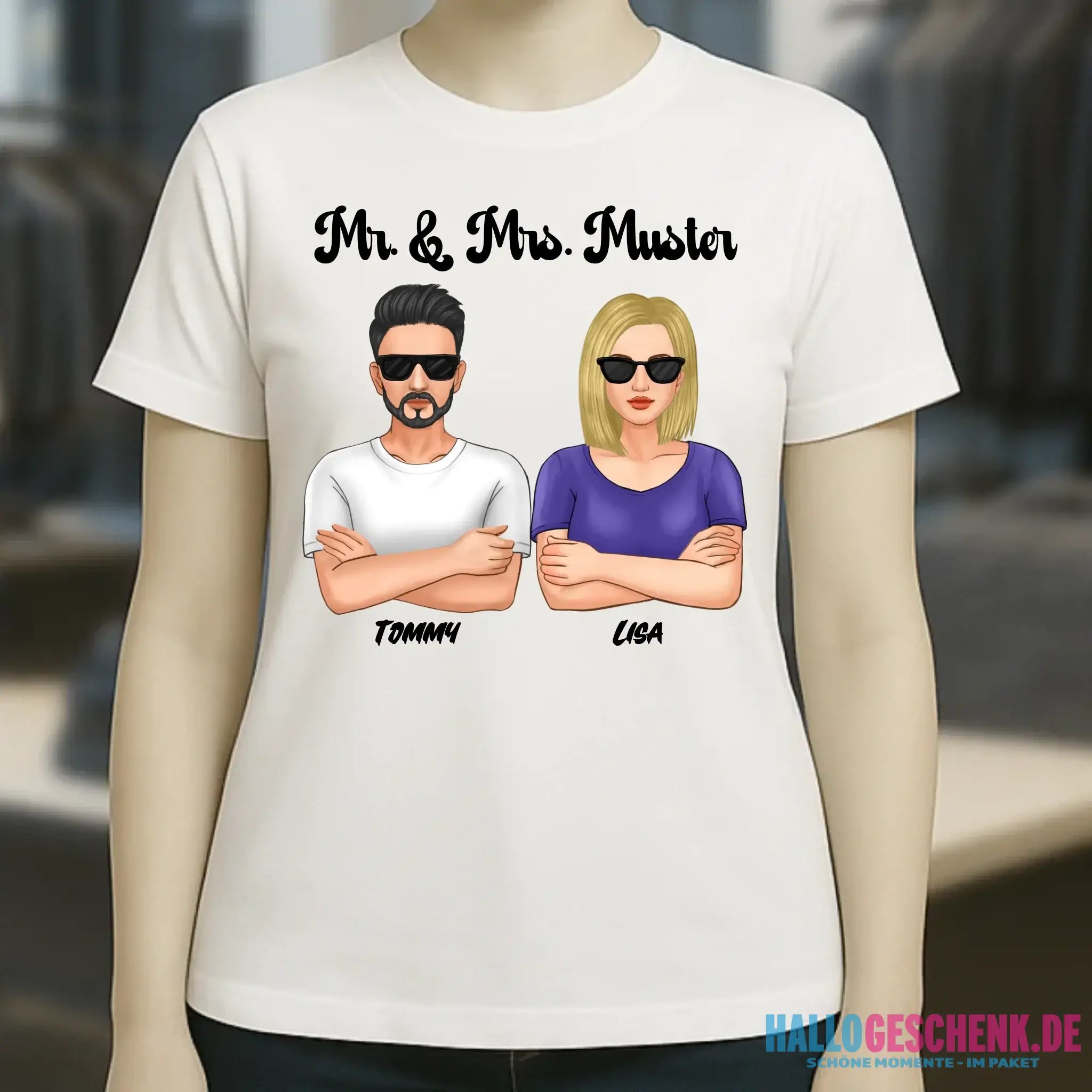 5in1: Cool Couple - Ladies Premium T-Shirt XS-2XL aus Bio-Baumwolle für Damen