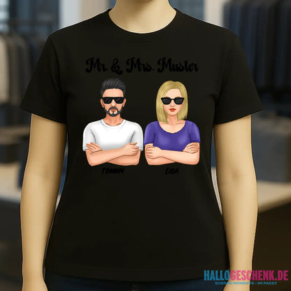 5in1: Cool Couple - Ladies Premium T-Shirt XS-2XL aus Bio-Baumwolle für Damen