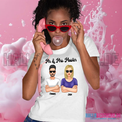 5in1: Cool Couple - Ladies Premium T-Shirt XS-2XL aus Bio-Baumwolle für Damen