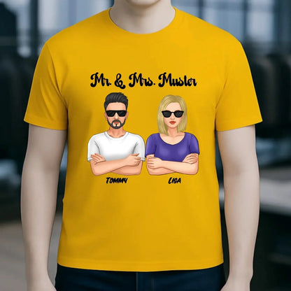 5in1: Cool Couple personalisierbar - Unisex Premium T-Shirt XS-5XL aus Bio-Baumwolle für Damen & Herren