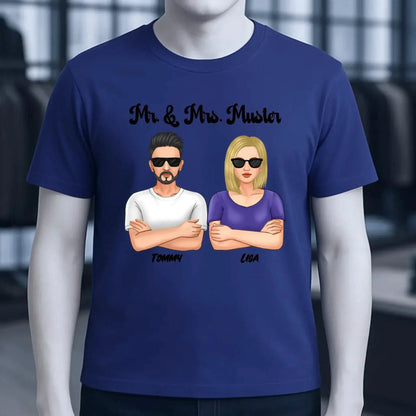 5in1: Cool Couple personalisierbar - Unisex Premium T-Shirt XS-5XL aus Bio-Baumwolle für Damen & Herren