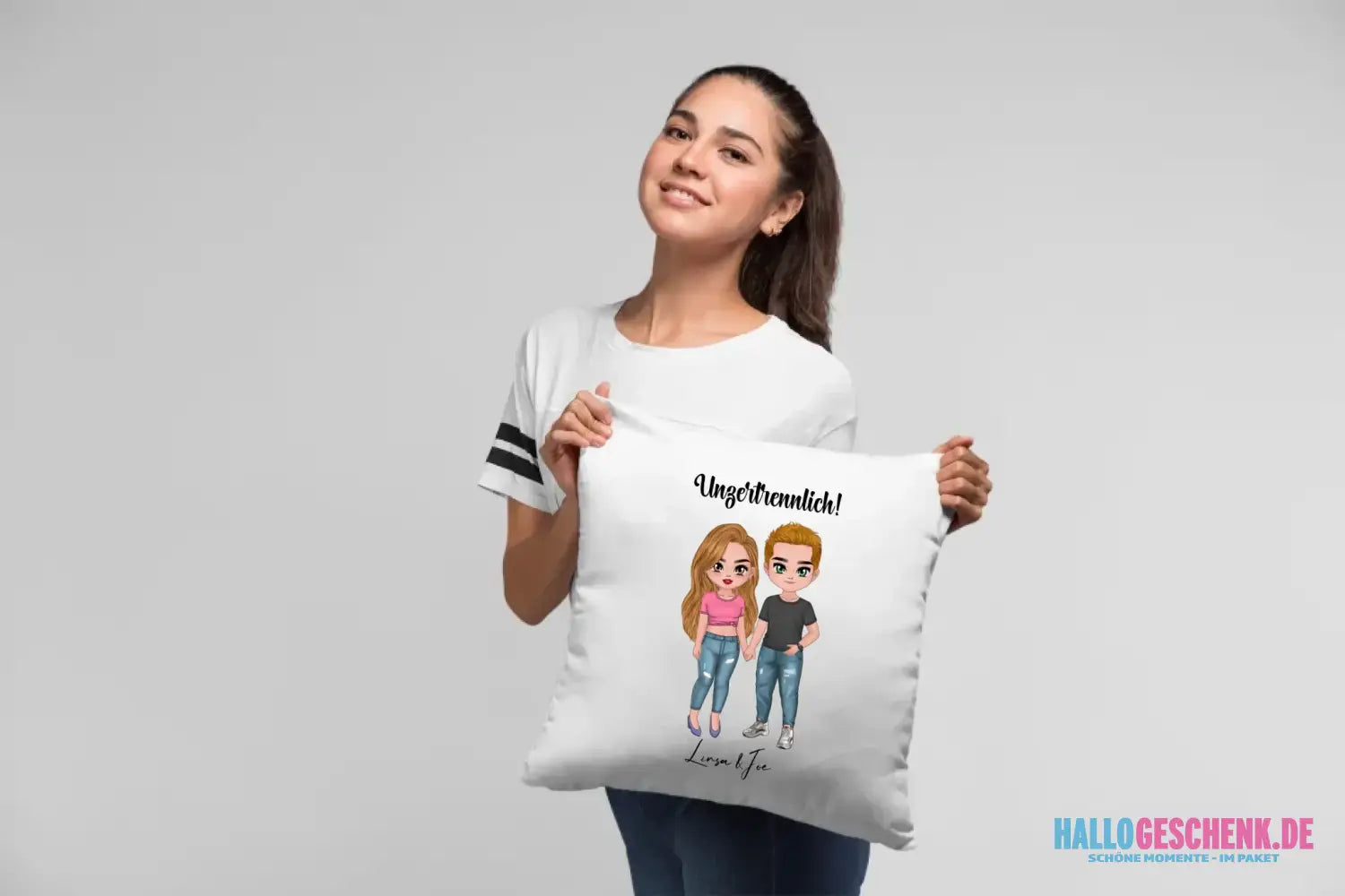 5in1: Cute People Design - Kissen 40x40 cm
