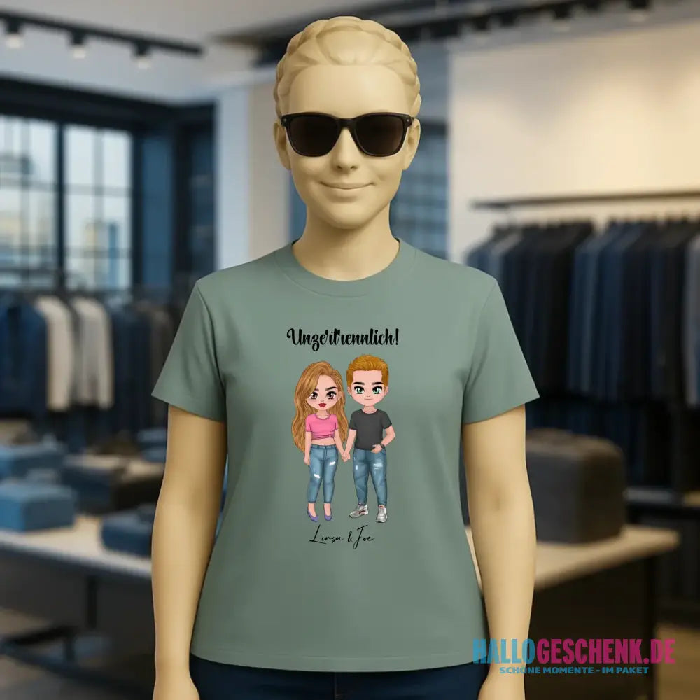 5in1: Cute People Design - Ladies Premium T-Shirt XS-2XL aus Bio-Baumwolle für Damen