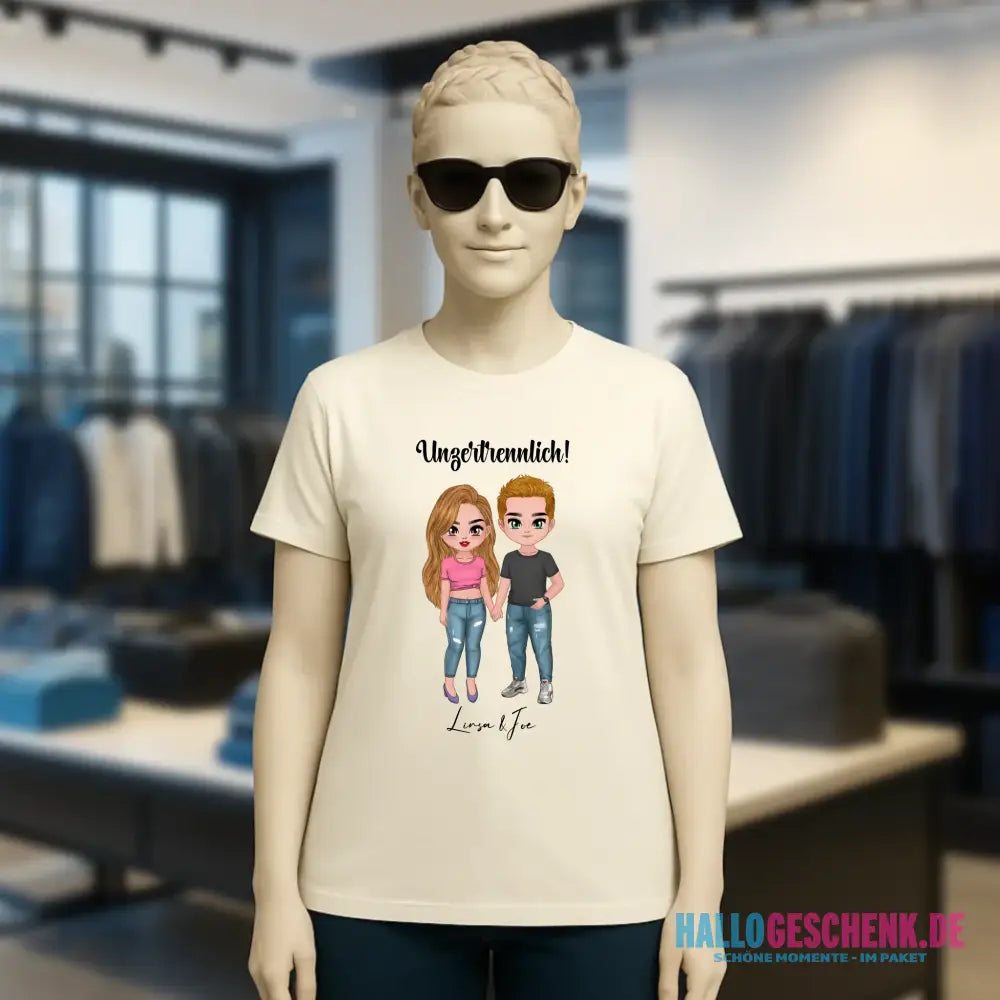5in1: Cute People Design - Ladies Premium T-Shirt XS-2XL aus Bio-Baumwolle für Damen