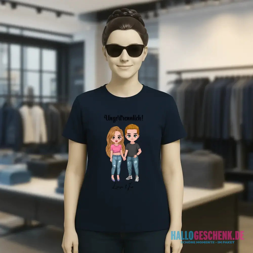 5in1: Cute People Design - Ladies Premium T-Shirt XS-2XL aus Bio-Baumwolle für Damen