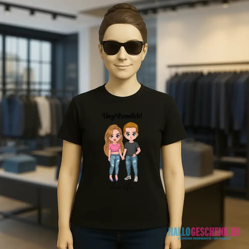5in1: Cute People Design - Ladies Premium T-Shirt XS-2XL aus Bio-Baumwolle für Damen