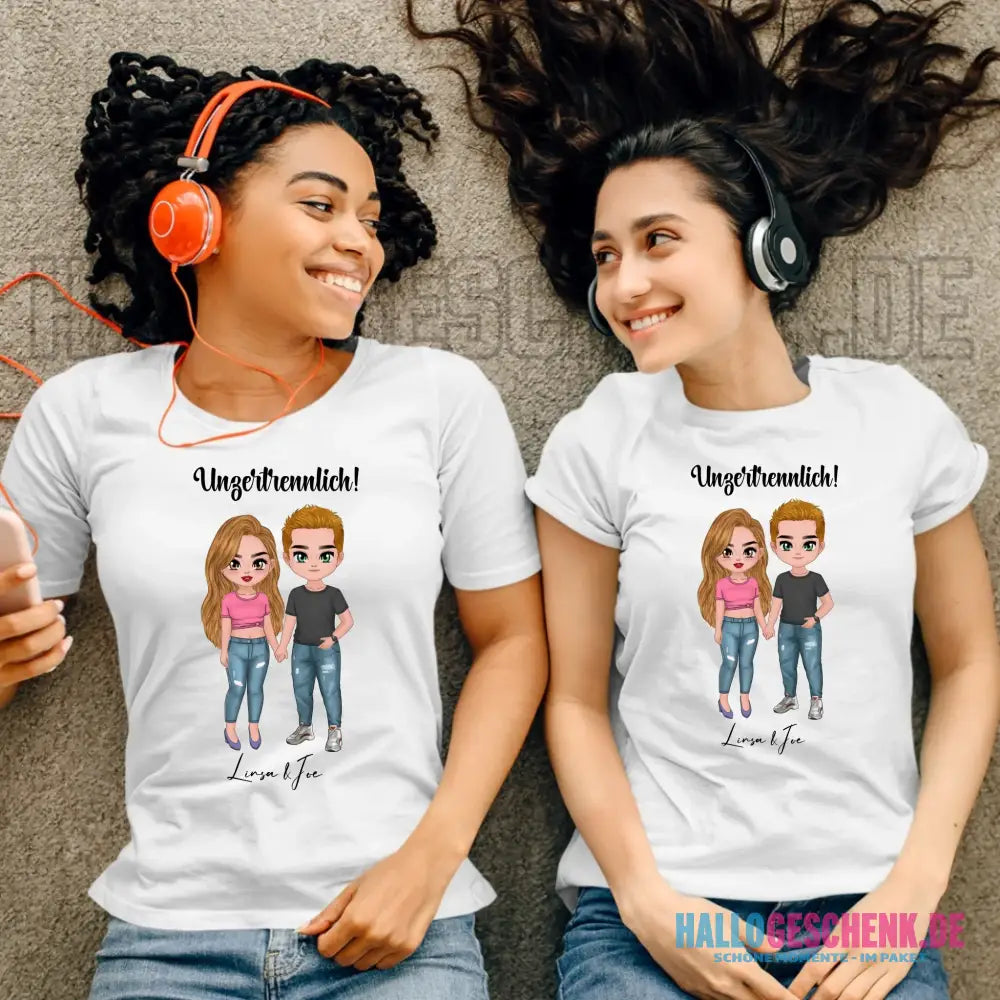 5in1: Cute People Design - Ladies Premium T-Shirt XS-2XL aus Bio-Baumwolle für Damen
