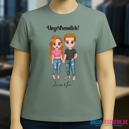5in1: Cute People Design - Ladies Premium T-Shirt XS-2XL aus Bio-Baumwolle für Damen