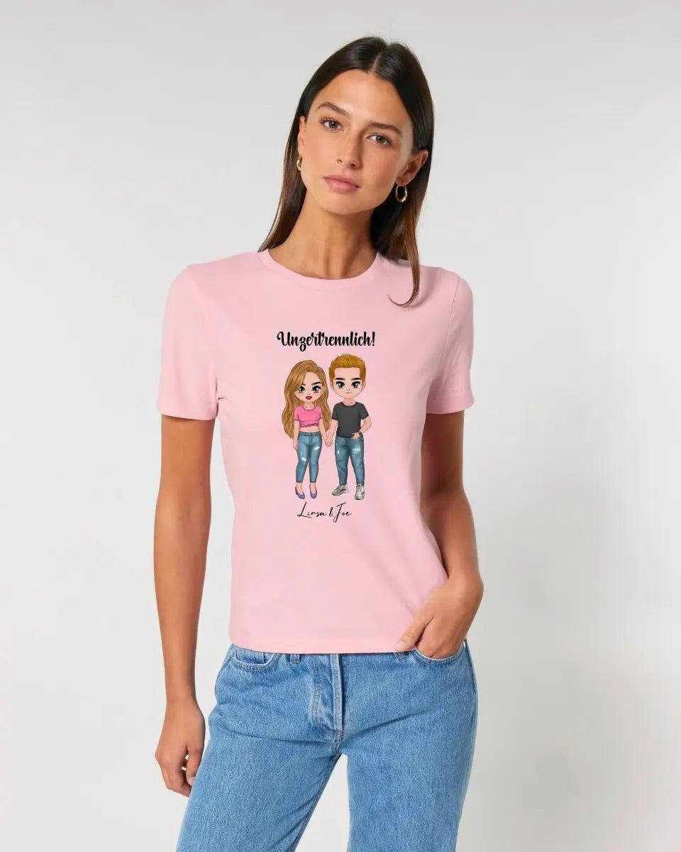 5in1: Cute People Design - Ladies Premium T - Shirt XS - 2XL aus Bio - Baumwolle für Damen - HalloGeschenk.de #geschenkideen# #personalisiert# #geschenk#