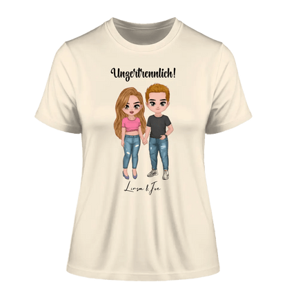 5in1: Cute People Design - Ladies Premium T - Shirt XS - 2XL aus Bio - Baumwolle für Damen - HalloGeschenk.de #geschenkideen# #personalisiert# #geschenk#