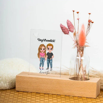 5in1: Cute People Design - Trockenblumenständer - HalloGeschenk.de #geschenkideen# #personalisiert# #geschenk#