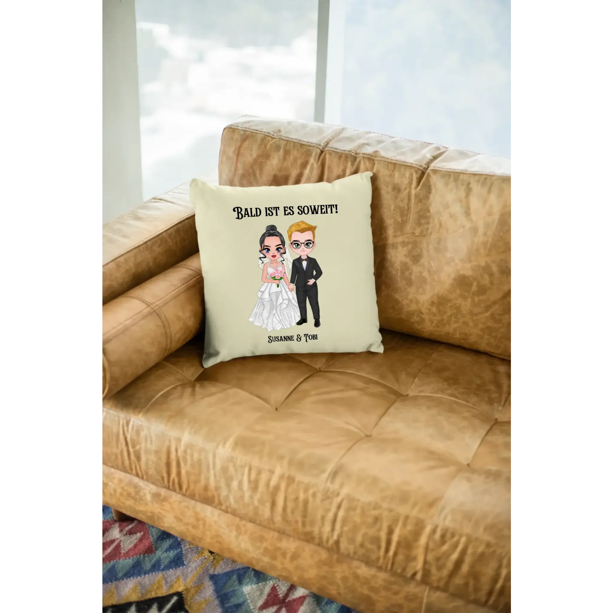 5in1: Hochzeitspaar - Kissen 40x40 cm
