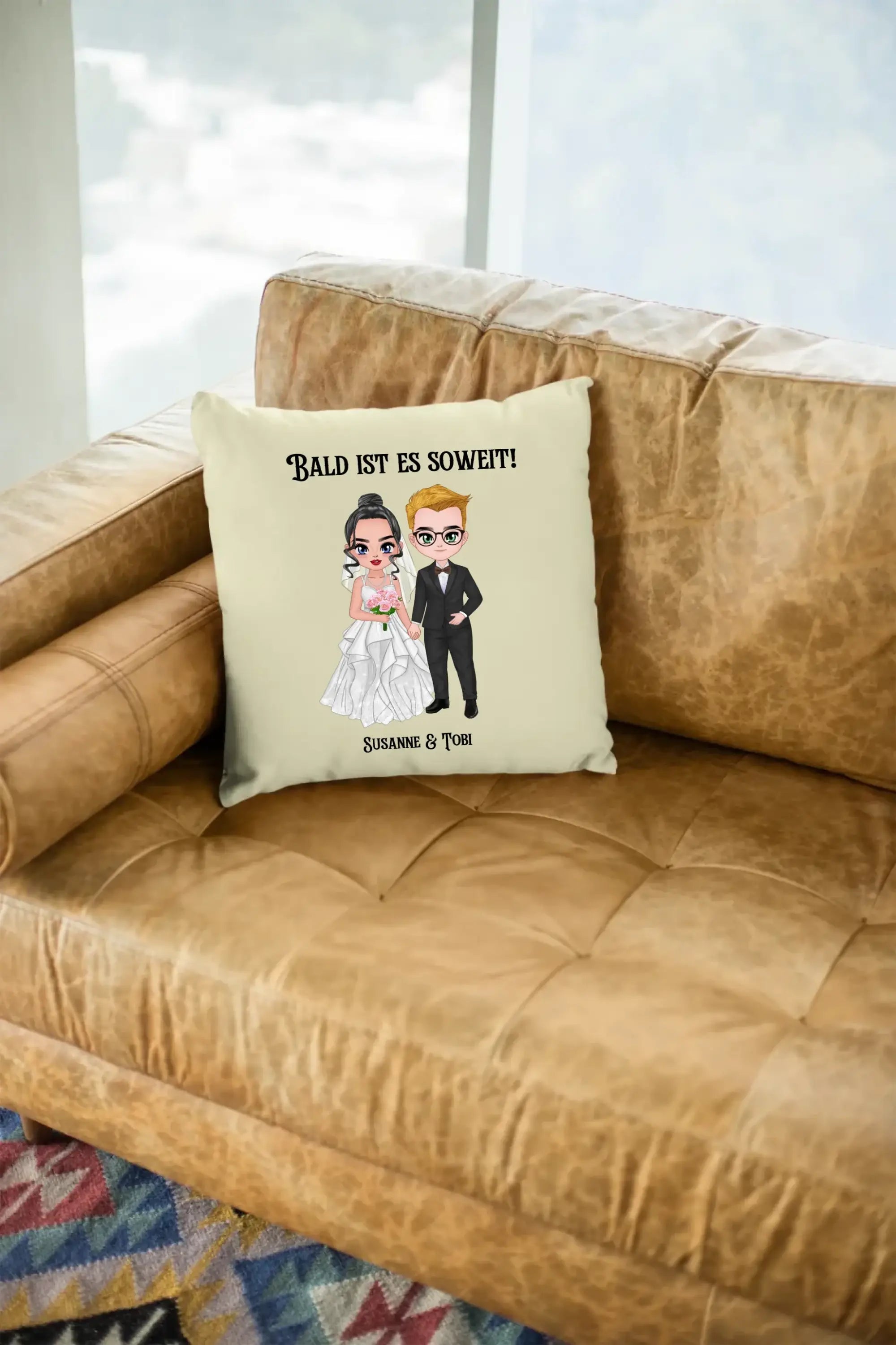 5in1: Hochzeitspaar - Kissen 40x40 cm