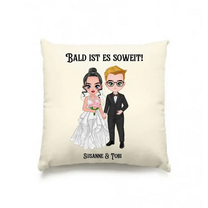 5in1: Hochzeitspaar - Kissen 40x40 cm
