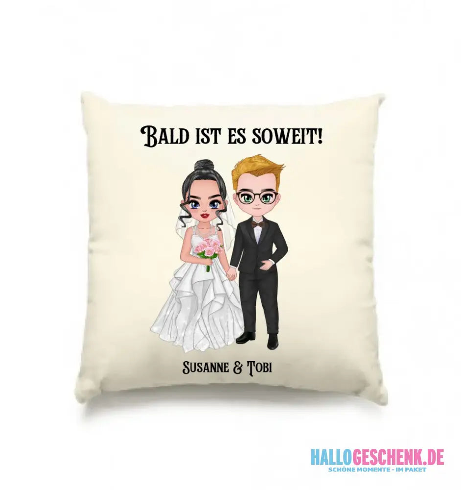 5in1: Hochzeitspaar - Kissen 40x40 cm