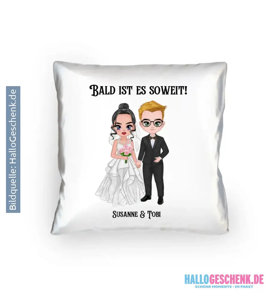 5in1: Hochzeitspaar - Kissen 40x40 cm