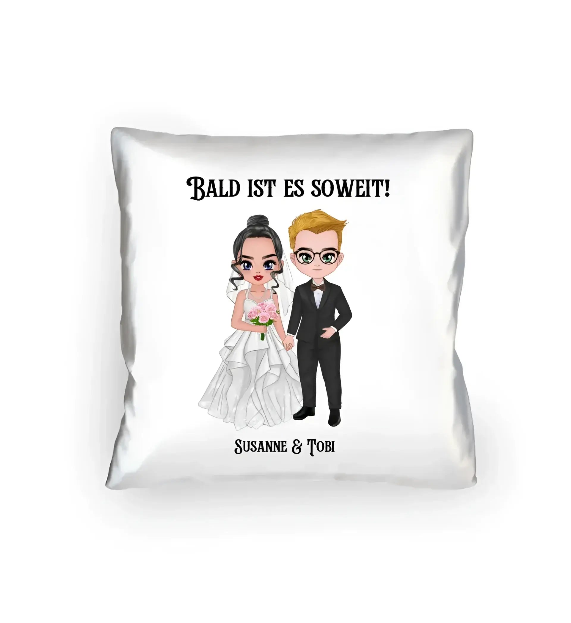 5in1: Hochzeitspaar - Kissen 40x40 cm