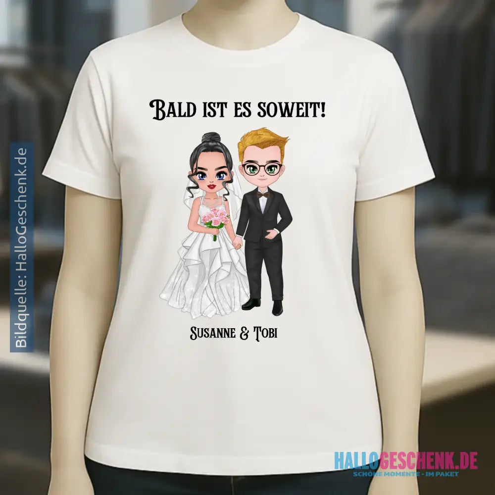 5in1: Hochzeitspaar - Ladies Premium T-Shirt XS-2XL aus Bio-Baumwolle für Damen
