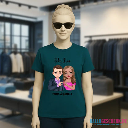 5in1: Sweet Couple - Ladies Premium T-Shirt XS-2XL aus Bio-Baumwolle für Damen