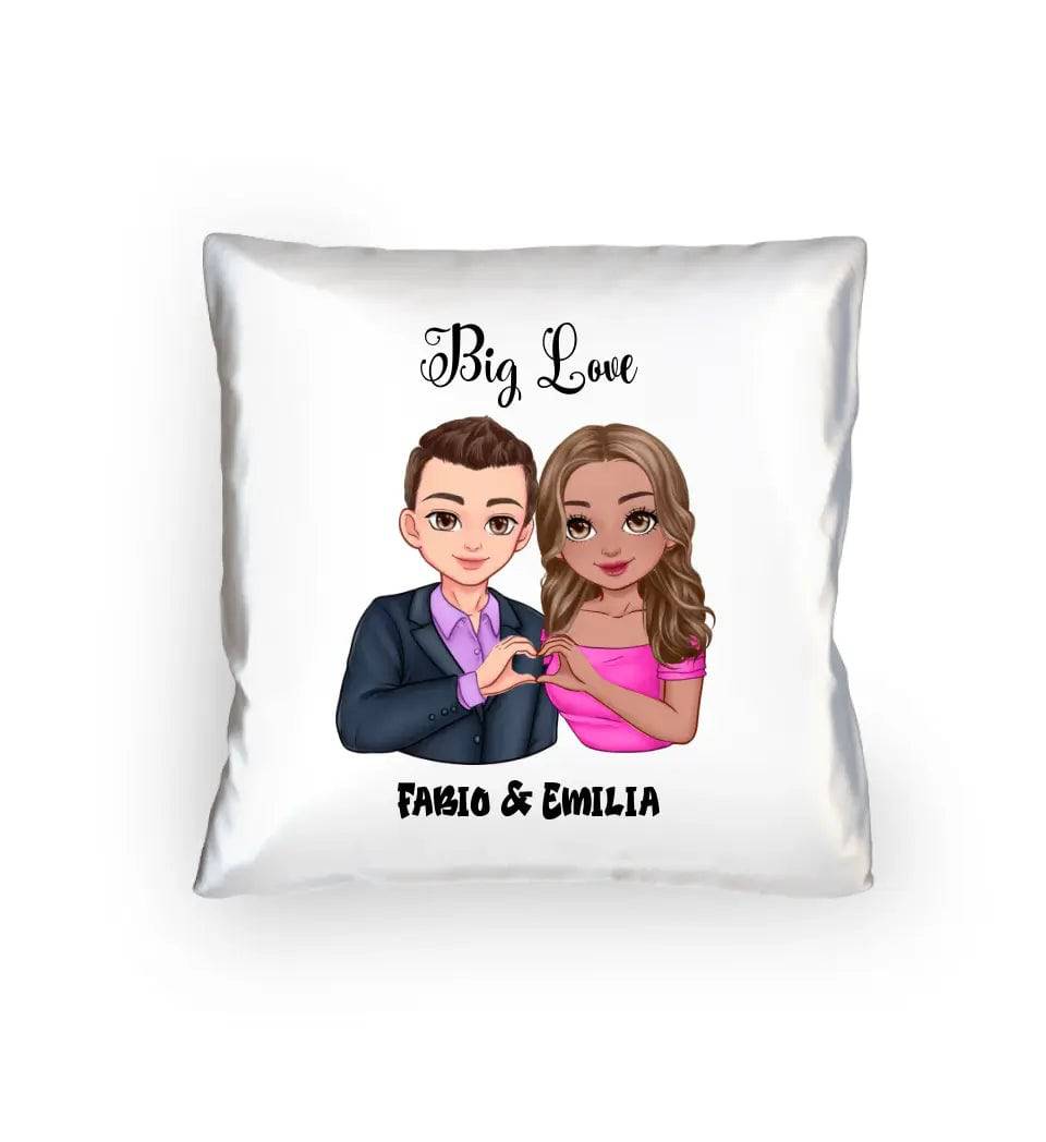 5in1: Sweet Couple personalisierbar - Kissen 40x40 cm